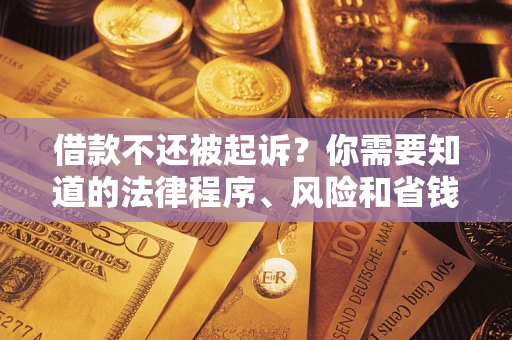济南借款不还被起诉？你需要知道的法律程序、风险和省钱技巧